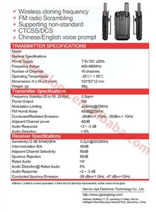 Kanglong T-230 xách tay siêu mỏng USB Walkie-Talkie nhỏ hai chiều cho đài phát thanh với tính năng ban nhạc không khí - Product Image 3