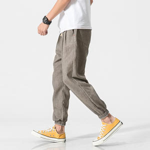 <span class=keywords><strong>Pantaloni</strong></span> <span class=keywords><strong>estivi</strong></span> Casual in cotone e <span class=keywords><strong>lino</strong></span> retrò Plus Size <span class=keywords><strong>pantaloni</strong></span> larghi a gamba piccola di <span class=keywords><strong>lino</strong></span> - Product Image 2