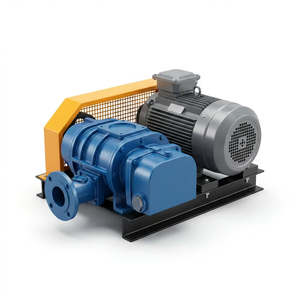 China Roots Air <b>Blower</b> High Pressure Cast Iron Low Noise 220V AC Industrial Use OEM Customizable Three Leaf Fish Pond - Product Image 3