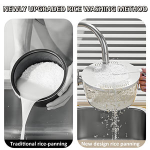 Trasparente 2-in-1 per uso alimentare PP cucina multifunzionale taglierina per verdure affettatrice per <span class=keywords><strong>frutta</strong></span> <span class=keywords><strong>grattugia</strong></span> per drenare <span class=keywords><strong>frutta</strong></span> verdura - Product Image 3