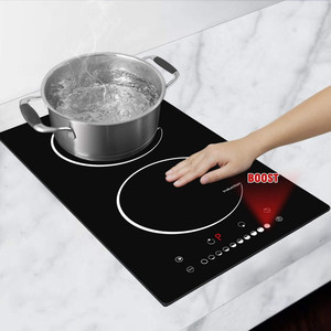 Cocina eléctrica de vidrio vitrocerámica, 2 quemadores, vertical, a precio de fábrica, electrodoméstico de cocina inteligente - Product Image 4