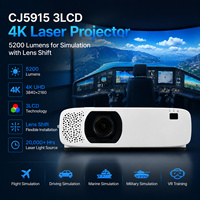 Projecteur laser 4K 3LCD CJ5915 de simulation, 5200 lumens avec contrôle Pjlink