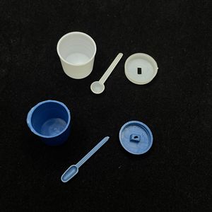 Wei Hong 5ml PP <b>Plastic</b> Stool Collection <b>Cup</b> Split Top Medical Lab Use - Product Image 3