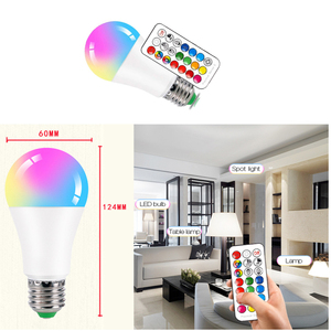 Với điều khiển từ xa A19 AC200-240V A60 RGBW điều khiển từ xa <span class=keywords><strong>LED</strong></span> RGB Bóng Đèn - Product Image 6