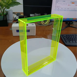 High Quality Home Decoration Simple Magnetic Table <b>Poster</b> Photo <b>Frame</b> Transparent Desktop Storage Box - Product Image 6