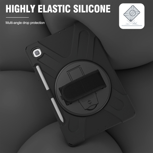 Custodia in gomma resistente rotante di 360 gradi per <span class=keywords><strong>Galaxy</strong></span> <span class=keywords><strong>Tab</strong></span> <span class=keywords><strong>S6</strong></span> <span class=keywords><strong>Lite</strong></span> <span class=keywords><strong>Cover</strong></span> protettiva antiurto per Tablet Design robusto - Product Image 5