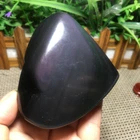 Cristal de Cuarzo Obsidiana Arcoíris Natural al por Mayor, Ojos de Gato, en Forma de Corazón, Tallado, para Sanación, Coleccionismo y Decoración Artística - Product Image 3