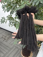 Extensions de dreadlocks couleur naturelle 8-26 pouces les plus populaires 2025, 100 % cheveux humains, faites à la main, extensions afro kinky loc