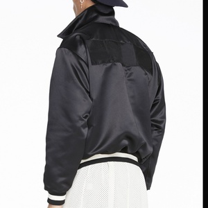 Custom Logo Wholesale <b>Men</b> Stain Polyester Half Zip Sports Bomber Jackets Baseball Cropped Track Jacket <b>Pullover</b> Windbreaker - Product Image 2