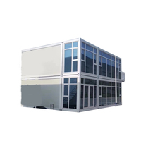 Maison conteneur économique à 2 étages en panneaux sandwich écologiques, avec toilettes, structure en acier galvanisé, économie d'énergie, garantie 5 ans