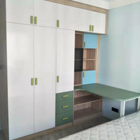 Armoire moderne avec porte en verre, MDF blanc, dressing gris, bois beige, taupe, noir, classique