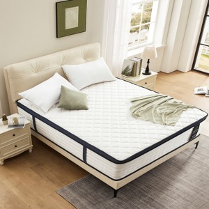 12 Inch Đôi Kích Thước Lai Euro Top Bộ Nhớ Bọt Túi Mùa Xuân Nệm Flippable 10-Năm Bảo Hành Cho Phòng Ngủ Bệnh Viện Trường Học - Product Image 3