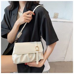 กระเป๋าสะพายไหล่สำหรับผู้หญิงแบบจีบทันสมัยสำหรับ I-0226กระเป๋าสะพายข้างกระเป๋าใส่รักแร้กระเป๋าถือแบบลำลอง - Product Image 4