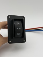 Interrupteur à polarité réversible DPDT 4P ON-OFF-ON 12V 20A, interrupteur de commande pour bateaux et yachts