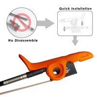 NOUVEAU Design Clip On Violon Débutant Archet Holder Professional Parts Silicone Small Finger Corrector Holder Bow Stopper