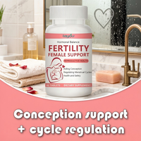 Complément alimentaire végétalien pour la fertilité féminine, l'équilibre hormonal, la santé reproductive, les vitamines prénatales, la régulation du cycle menstruel