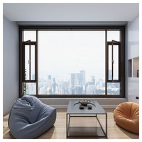 Ventanas de PVC de Doble Vidrio Blanco de Piso a Techo para Edificios Residenciales