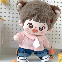 Peluches personnalisées 20cm Anime Cotton Kpop Doll Idol Poupées en peluche et accessoires de vêtements de poupée Custom Plush Maker