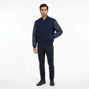Chaqueta universitaria unisex para hombre, chaqueta de béisbol para otoño e invierno con cuello levantado, estilo Hip Hop Street, chaqueta CollegeBaseballjacket para hombre - Product Image 1