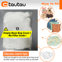 OTAUTAU Pouf de sol moderne inclinable, sans rembourrage, ottoman géant, fauteuil de relaxation, siège de sol tatami, mobilier