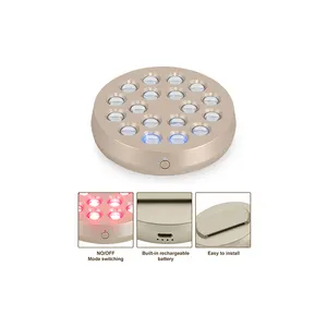 New Design Mini Dropshipping Portable Skin Care Portable Handheld Item Pdt Led Infrared Red Light Therapy Device Round Panel