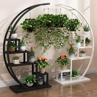 Wooden Hang Plant Pot Stands Set