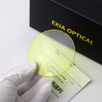 Lentes Planas EXIA E5A, Lentes de Sol con Tinte Amarillo, Curvatura Base 0.5, Material de Resina, UV400, SHMC, Calidad Mixta