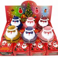 Jouet sensoriel anti-stress en mousse PU Père Noël pour garçons et filles - Cadeau pour enfants à partir de 14 ans