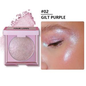 8 colores logotipo personalizado de alta calidad vegano Libre de crueldad brillo crema brillo suave sombra cara cuerpo bronceador resaltador paleta - Product Image 4