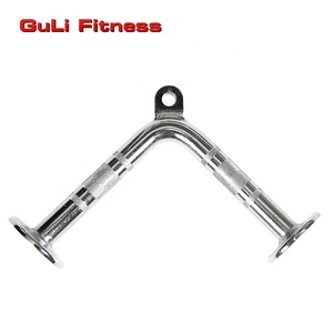 Guli Fitness Lat Machine Accessory <strong>Pull</strong> Down Metal Tricep Single Handgrip Handle V-Shaped <strong>Bar</strong> <strong>for</strong> <strong>Home</strong> Gym Weight Workout - Product Image 1