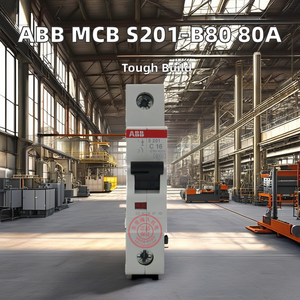 Mini Interruptor Automático Magnetotérmico de Plástico S201-B80 1P 80A para Uso Industrial en Cajas de Distribución - Product Image 1