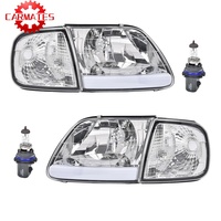 Feux de position latéraux à LED fumés pour Ford F150 Expedition 1997-2004, finition noire