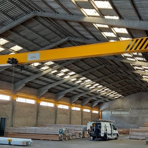 Grúa Puente Monoviga de Baja Altura de Elevación HD, 2, 3, 5, 10, 15, 20 Toneladas, Vano de 15m, Tipo Europeo - Product Image 1