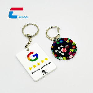 Llavero NFC con etiqueta RFID de 13.56MHz para <span class=keywords><strong>reseñas</strong></span> de Google, personalizado con impresión de valoración de clientes - Product Image 3