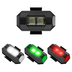 USB תשלום 4 צבעים אופנוע זנב אזהרת אורות נהיגה בטיחות LED מהבהב חירום משואת מנורת Drone Strobe אור