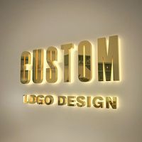 Letras 3D con Retroiluminación LED/Neón MACCAN, Personalizables, de Acero Inoxidable, Transformador, Letreros de Farmacia para Publicidad Exterior, Logotipo