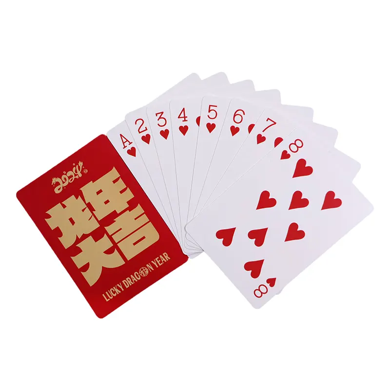Бесплатный образец индивидуального дизайна, бумажная коробка с логотипом, водонепроницаемая пустая колода, играющая в покер