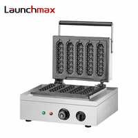 Machine à gaufres à hot-dogs en acier inoxydable à bas prix Machine à gaufres pour chiens de maïs Boulanger à gaufres pour hot-dogs