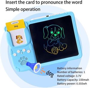 Tableta de Dibujo Educativa de Plástico de 8.5 Pulgadas y Tarjetas Electrónicas Interactivas con Sonido, Juguetes de Aprendizaje para Niños de 5 a 13 Años, Gran Venta - Product Image 4