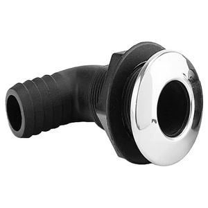 Isure 3 en nylon noir, sortie de drain incurvée, quincaillerie marine pour bateau, filetée, anti-corrosion - Product Image 3