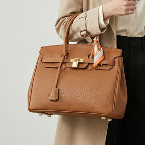 Bolso Tote de Gran Capacidad para Mujer, Diseño Simple con Forro de Poliéster, Color Platino, Moda 2026, Ideal para el Trabajo - Product Image 1