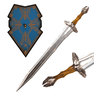El Hobbit <span class=keywords><strong>La</strong></span> <span class=keywords><strong>Batalla</strong></span> <span class=keywords><strong>DE</strong></span> <span class=keywords><strong>LOS</strong></span> Cinco Ejércitos Placa <span class=keywords><strong>de</strong></span> Pared Libre Espada Escudo <span class=keywords><strong>de</strong></span> Roble Thorin 94cm - Product Image 3