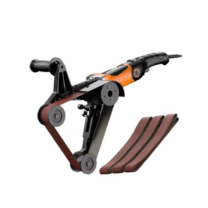 Comes Round Tube Polishing Machine 3 Abrasive Belts Electric Horizontal Belt Grinder Professional Grade - Product Image 1