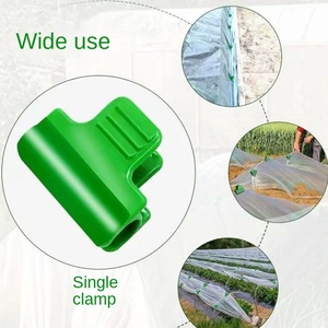 Accesorios para estructuras de escalada, Conector recto universal, Hebilla cruzada tipo tarjeta, Clip de arco para invernadero de polipropileno, Clip B - Product Image 3