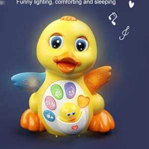 Jouets sonores de canard en plastique balançoire éducative <span class=keywords><strong>pour</strong></span> bébé jouet de canard jaune <span class=keywords><strong>avec</strong></span> musique - Product Image 2