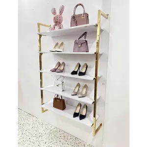 حامل أحذية من الفولاذ المقاوم للصدأ ، رف أحذية مثبت على الحائط - Product Image 6