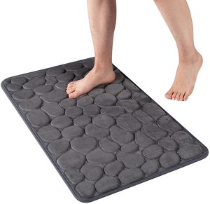 Tapis de bain antidérapant <span class=keywords><strong>FIGOO</strong></span> personnalisé à absorption d'eau douce, tapis de toilette en mousse à mémoire de forme pour salle de bain - Product Image 4