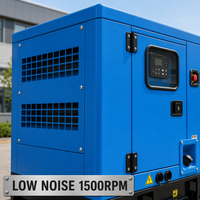 Grupo Electrógeno Diésel Silencioso Personalizado OEM de 30 kVA, 50 kW, Trifásico, 50 Hz/60 Hz, para Uso Industrial