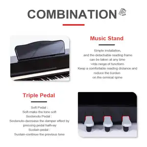 Piano Digital 88 Tombol Piano Elektronik Profesional Midi Keyboard Digital Portabel Alat Musik Keyboard Organ Elektronik