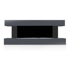 Accepter la personnalisation cheminée murale intérieure électrique led suspendue avec jeu de bûches/décoration de petits cailloux - Product Image 4